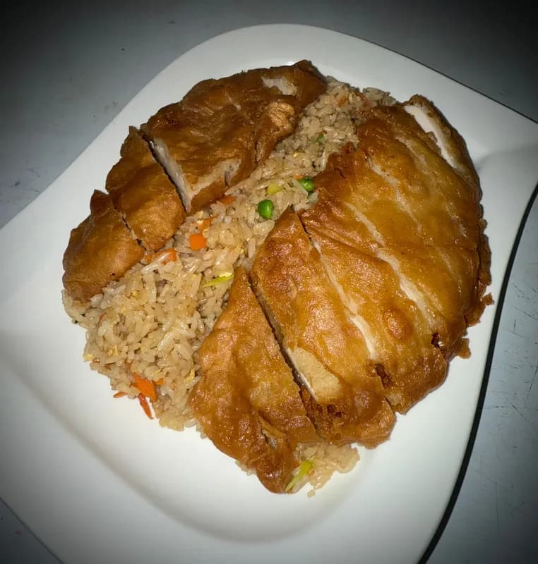 Knusprige Ente mit gebr. Reis