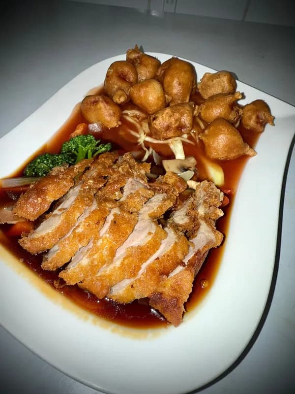 Hähnchen mit Wan-Tan